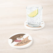 Dessous De Verre En Grès J'aime mon café Retro Java (Côté)