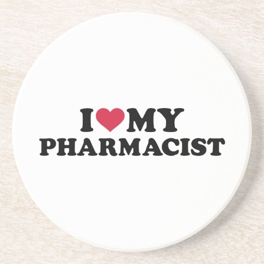 Dessous De Verre En Grès J'aime mon pharmacien (Devant)