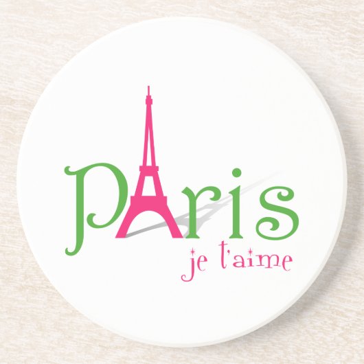 Dessous De Verre En Grès J'aime Paris (Devant)