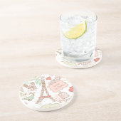 Dessous De Verre En Grès j'aime Paris (Côté)