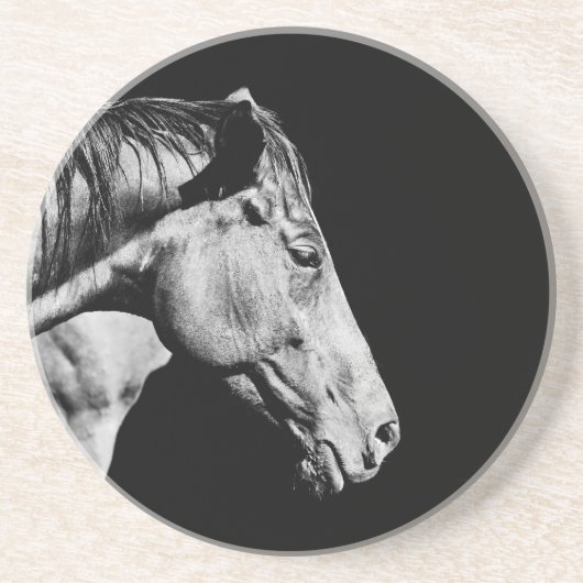 Dessous De Verre En Grès jambe de cheval de tête (Devant)
