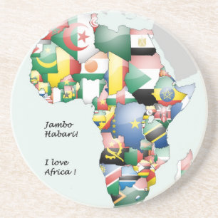 Dessous De Verre En Grès Jambo Habari Afrique ! J'aime l'Afrique