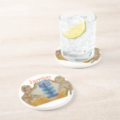 Dessous De Verre En Grès Jambo Jumbo African Kids Elephants Art Imprimer (Côté)