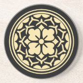 Dessous De Verre En Grès Japanese Clover Crest (Kamon) (Devant)