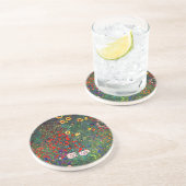 Dessous De Verre En Grès Jardin aux fleurs Gustav Klimt (Côté)