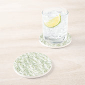 Dessous De Verre En Grès Jardin de feuilles vertes (Côté)