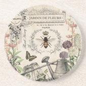 DESSOUS DE VERRE EN GRÈS JARDIN DES BEE FRANÇAIS (Devant)