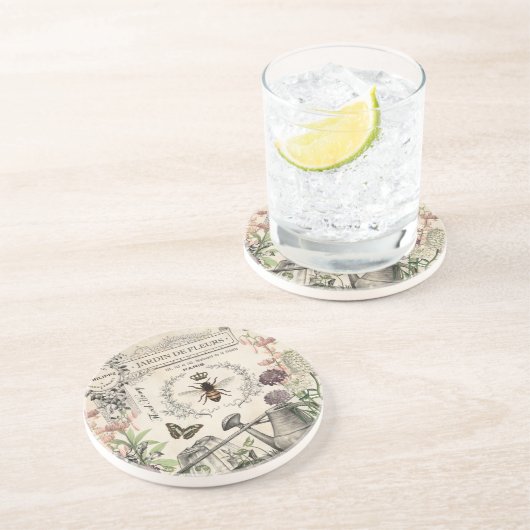 DESSOUS DE VERRE EN GRÈS JARDIN DES BEE FRANÇAIS (Côté)