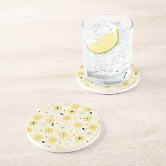 Dessous De Verre En Grès Jardin d'oiseau (Côté)