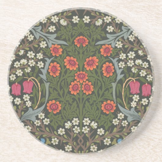 Dessous De Verre En Grès Jardin Fleur Classique Blackthorn de William Morri (Devant)