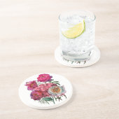 Dessous De Verre En Grès Jardin fleuri romantique (Côté)