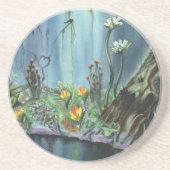 Dessous De Verre En Grès Jardin forestier (Devant)