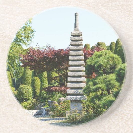 Dessous De Verre En Grès Jardin japonais (Devant)