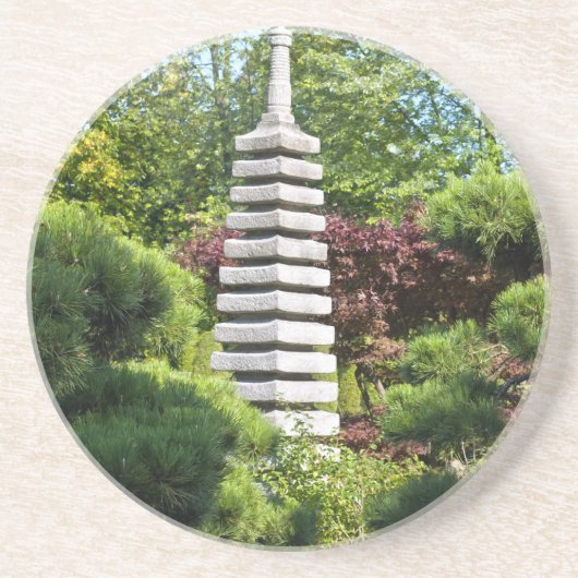 Dessous De Verre En Grès Jardin japonais (Devant)