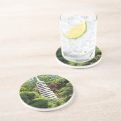 Dessous De Verre En Grès Jardin japonais (Côté)