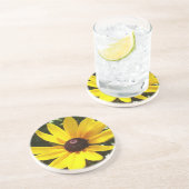 Dessous De Verre En Grès Jaune (Côté)