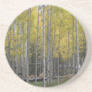 Dessous De Verre En Grès Jaune d'Aspen