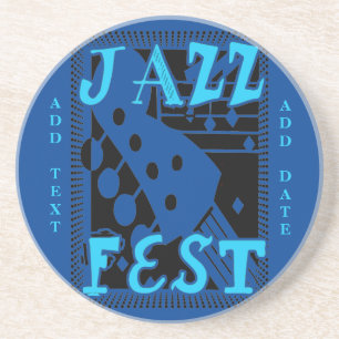 Dessous De Verre En Grès Jazz Fest Skelton
