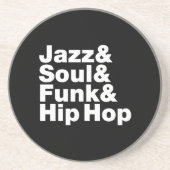 Dessous De Verre En Grès Jazz & Soul & Funk & Hip hop (Devant)