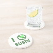 Dessous De Verre En Grès Je déteste les sushis Pas d'amour (Côté)