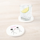 Dessous De Verre En Grès Je Donne Mon Coster Coeur (Côté)