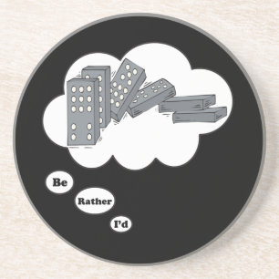 Dessous De Verre En Grès Je jouerais plutôt les dominos 4