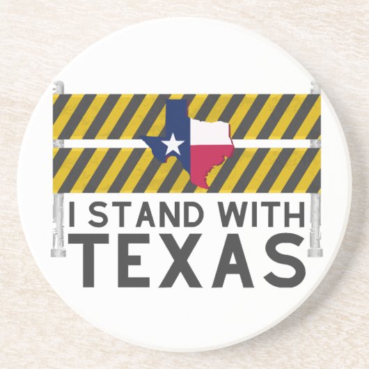 Dessous De Verre En Grès Je Me Trouve Avec Le Texas (Devant)