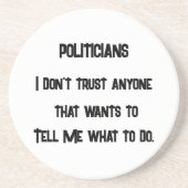 Dessous De Verre En Grès Je ne fais pas confiance (Devant)