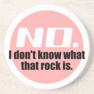 Dessous De Verre En Grès Je ne sais pas ce qu'est ce rocher (rose)