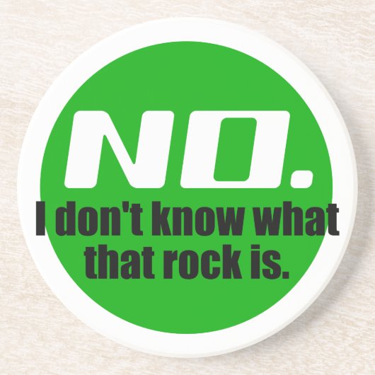 Dessous De Verre En Grès Je ne sais pas ce qu'est ce rocher (vert) (Devant)