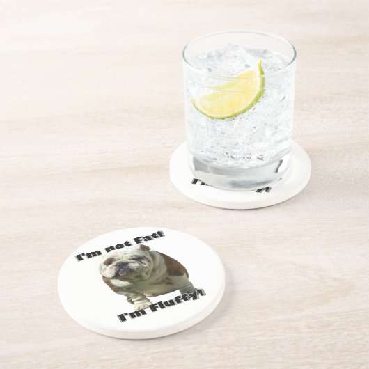 Dessous De Verre En Grès Je ne suis pas gros bouledogue (Côté)