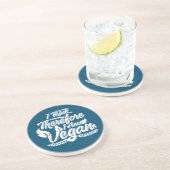 Dessous De Verre En Grès Je Pense Que Je Suis Vegan. (Côté)