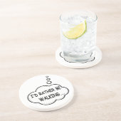 Dessous De Verre En Grès Je préfère marcher (Côté)