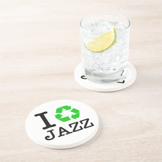 Dessous De Verre En Grès Je Recycle Le Jazz (Côté)