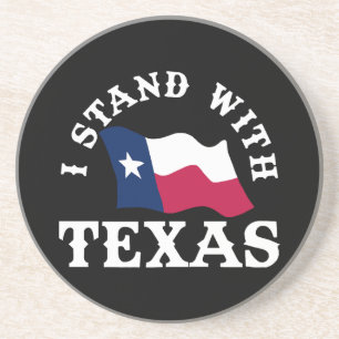 Dessous De Verre En Grès Je suis avec le Texas