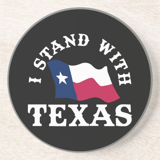 Dessous De Verre En Grès Je suis avec le Texas (Devant)