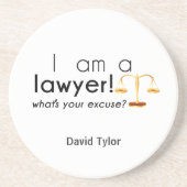 Dessous De Verre En Grès Je suis désolé. (Devant)