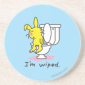 Dessous De Verre En Grès Je suis essuyé (Devant)