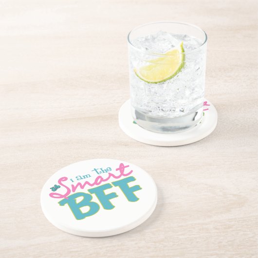 Dessous De Verre En Grès Je suis le Smart BFF (Côté)