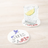 Dessous De Verre En Grès Je Suis Paris Art Print (Côté)