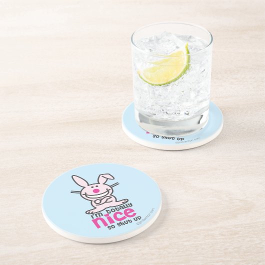 Dessous De Verre En Grès Je suis totalement Nice (Côté)