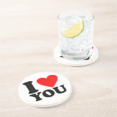 Dessous De Verre En Grès Je T'Aime (Côté)