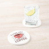 Dessous De Verre En Grès Je t'aime plus que le café (Côté)