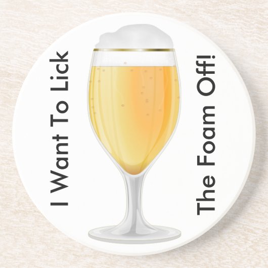 Dessous De Verre En Grès Je Veux Lancer La Mousse Hors-Caster (Devant)