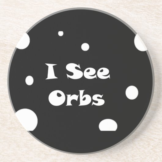 Dessous De Verre En Grès Je vois les orbes-coaster (Devant)