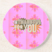 Dessous De Verre En Grès Je vous remercie : Une expression sincère (Devant)