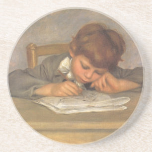 Dessous De Verre En Grès Jean Dessin de Pierre Renoir, Art Vintage