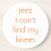 Dessous De Verre En Grès Jeeze, mes genoux (Devant)