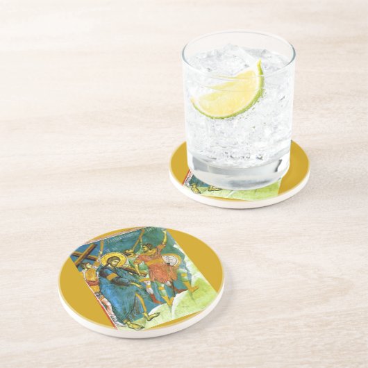 Dessous De Verre En Grès Jésus (Côté)