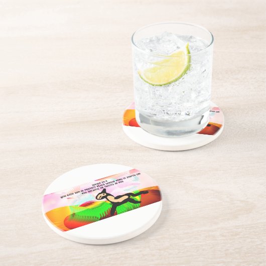 Dessous De Verre En Grès Jésus aime garder (Côté)